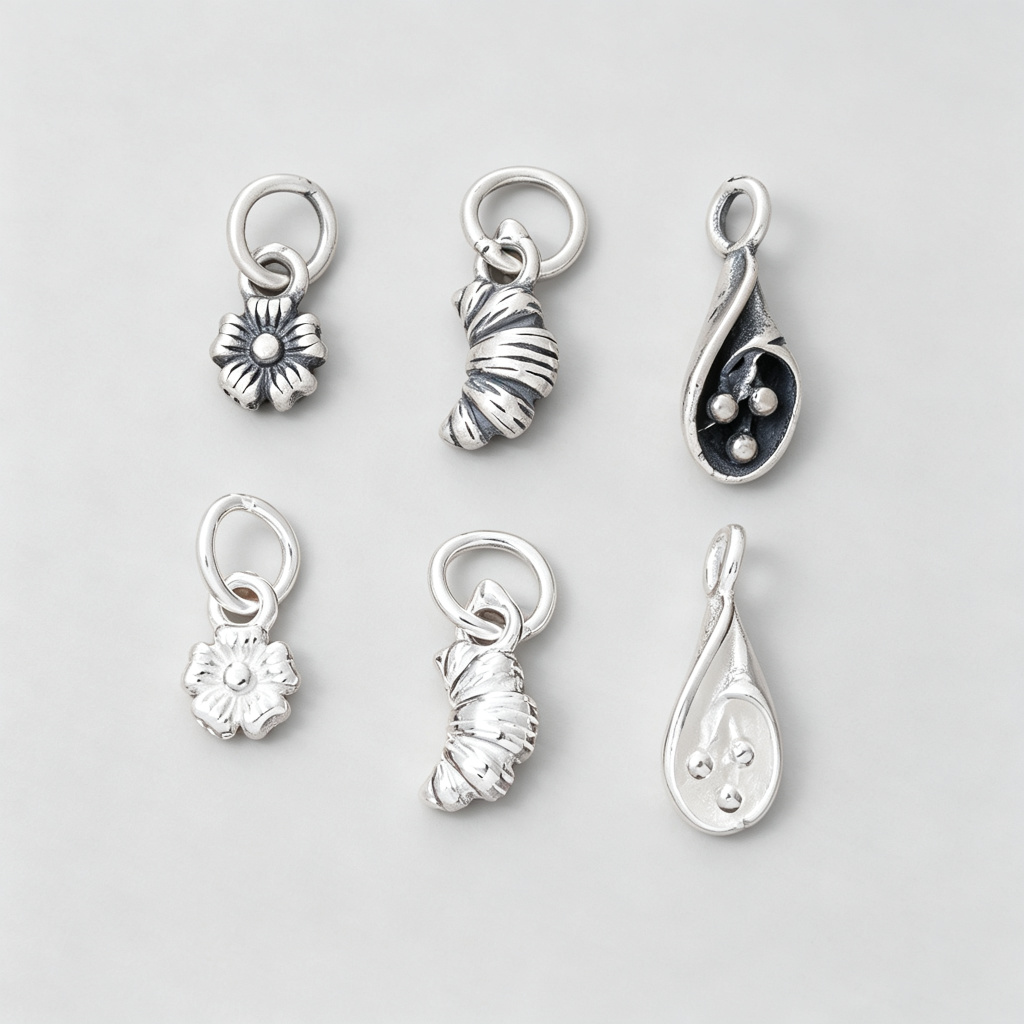 Jewelry Making In La - قلادات وتعليقات صغيرة من الفضة عيار
