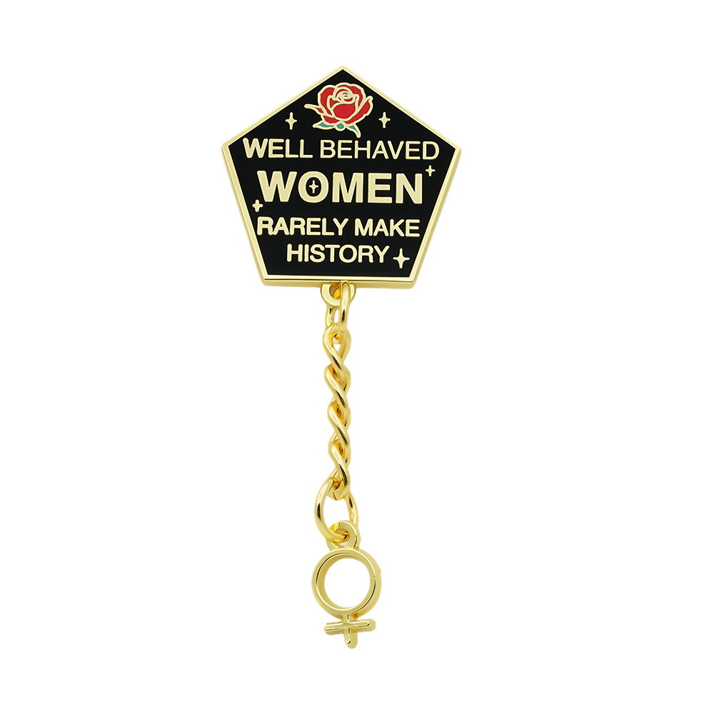 Jewelry Making History - دبوس مينا نسائي فريد بتصميم 