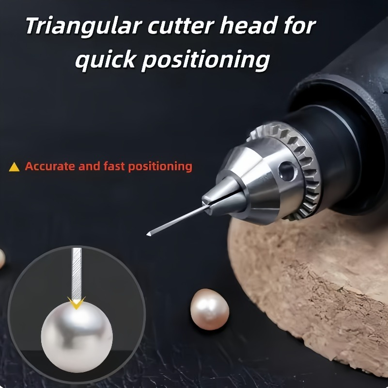 Jewelry Making Torch - إبرة حفر اللؤلؤ، لقمة مثقاب مثلثة