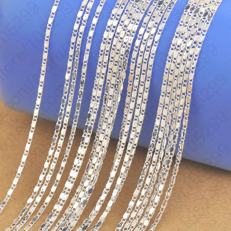 Lobster Clasp Silver - الجملة 10 قطعة 16 ''-30'' 925