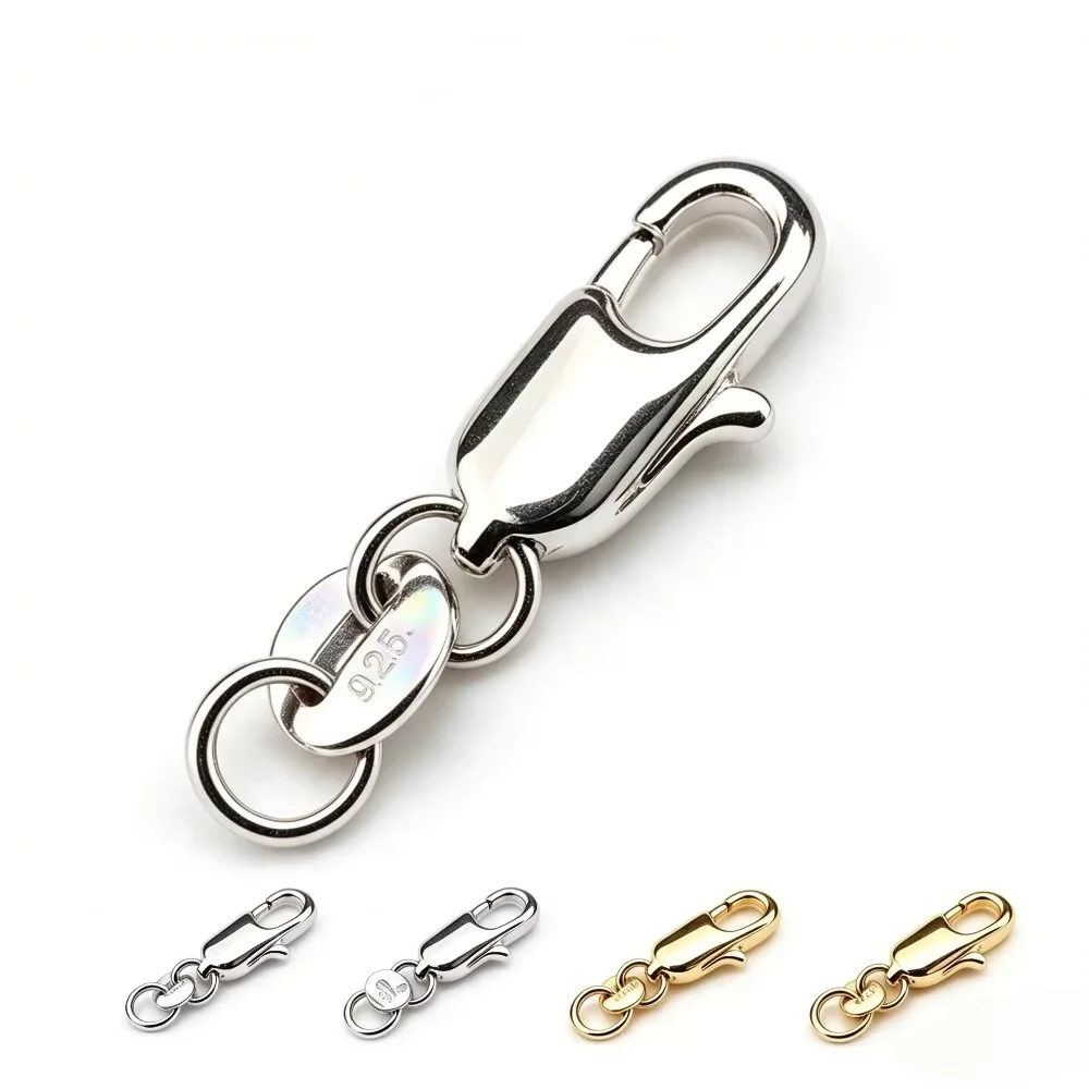 Lobster Clasp Silver - 20 قطعة، سلسلة سوار بتصميم عقدة