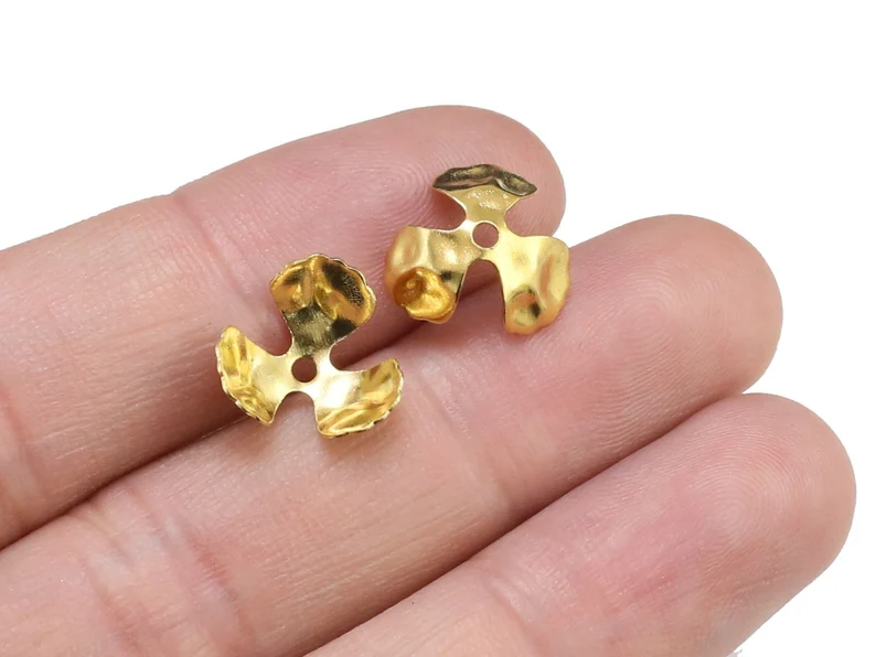 100 قطعة من أغطية الخرز النحاس - مراجعة Jewelry Making Gemstones وسعره
