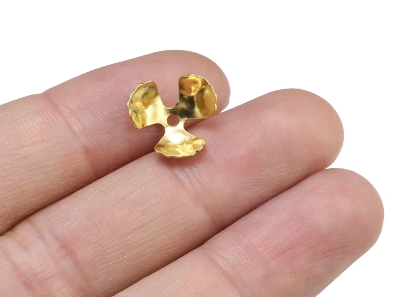 100 قطعة من أغطية الخرز النحاس - مراجعة Jewelry Making Gemstones وسعره