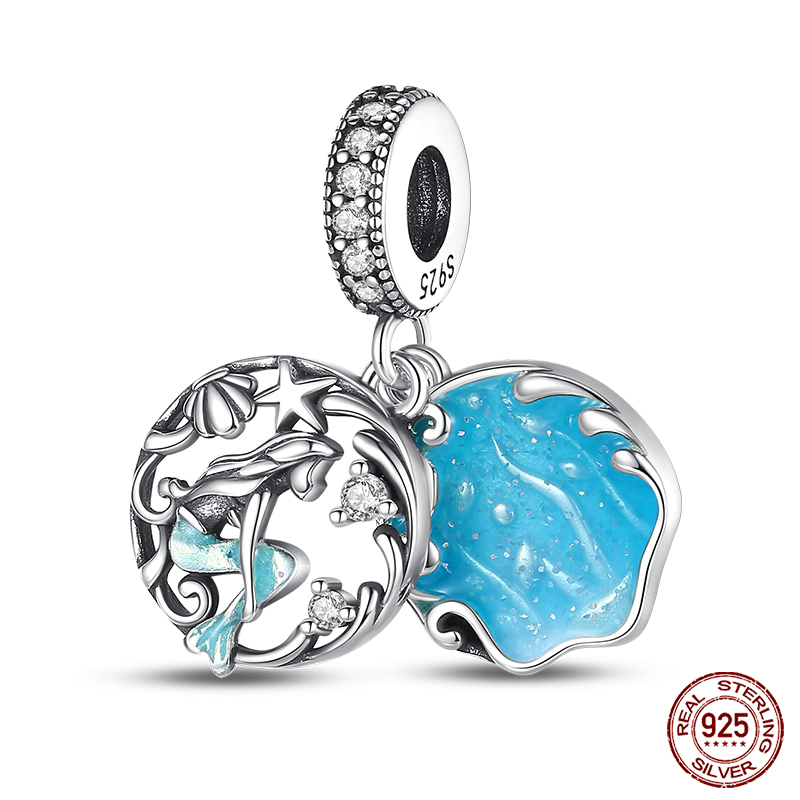 925 فضة المحيط توهج الأسماك شل - مراجعة Jewelry Making In La وسعره