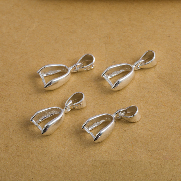 10 قطع مشابك قلادة نحاسية مطلي - مراجعة Lobster Clasp Silver وسعره