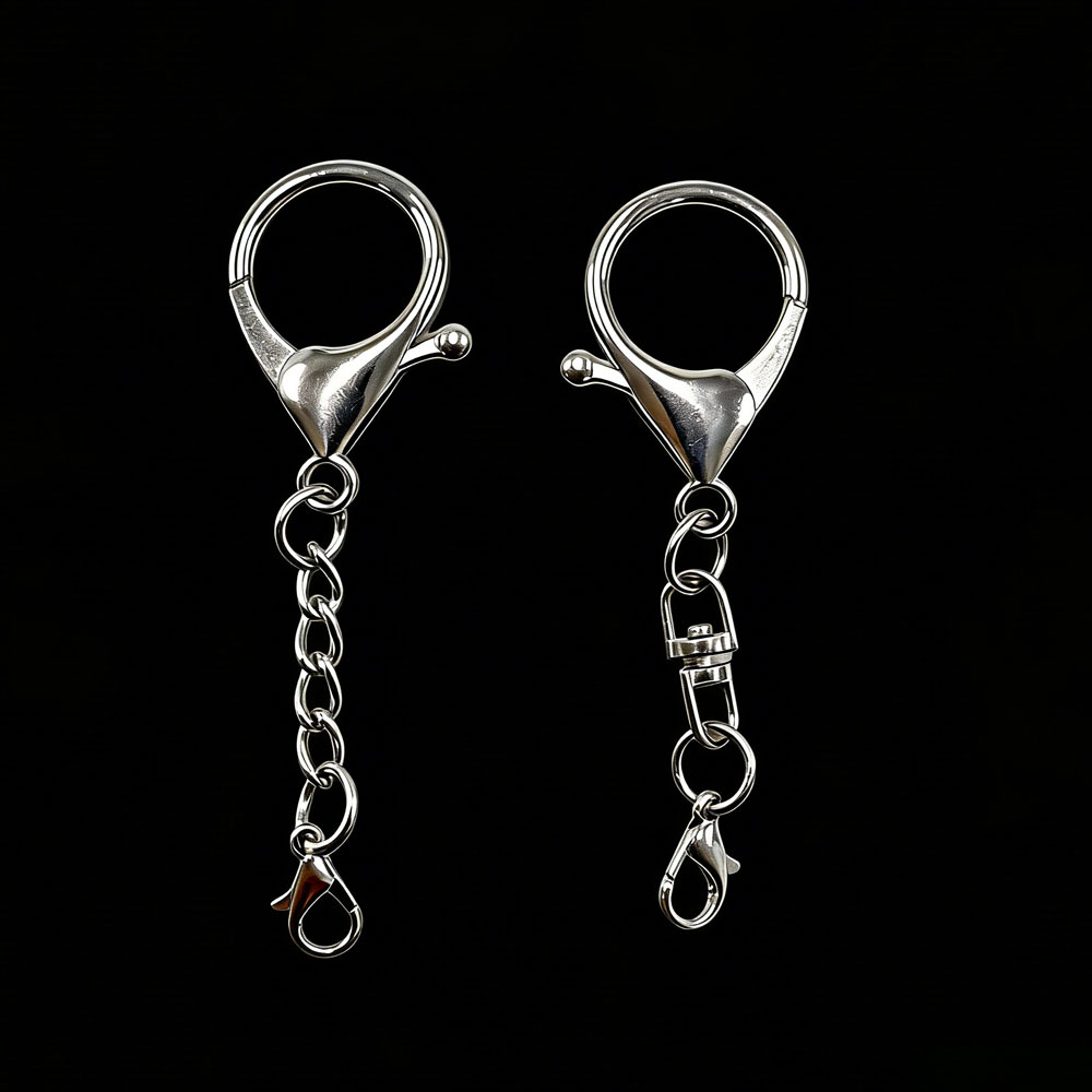 10 قطع مشبك جراد كبير بلون فضي - مراجعة Lobster Clasp Silver وسعره